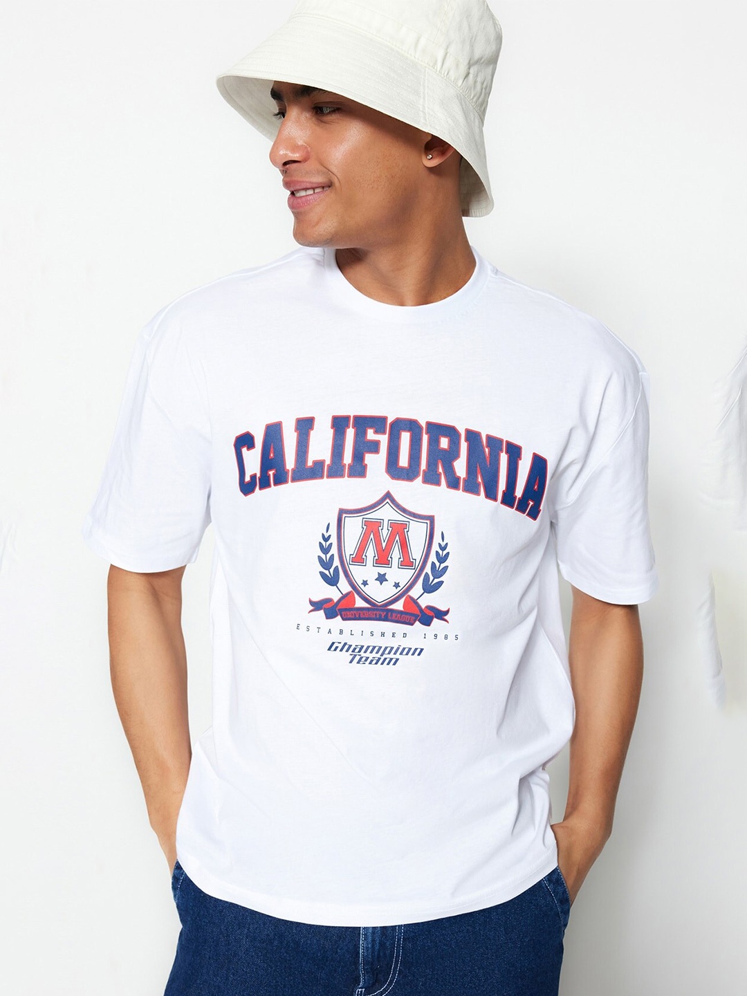 

Trendyol Typography Printed T-shirt, White