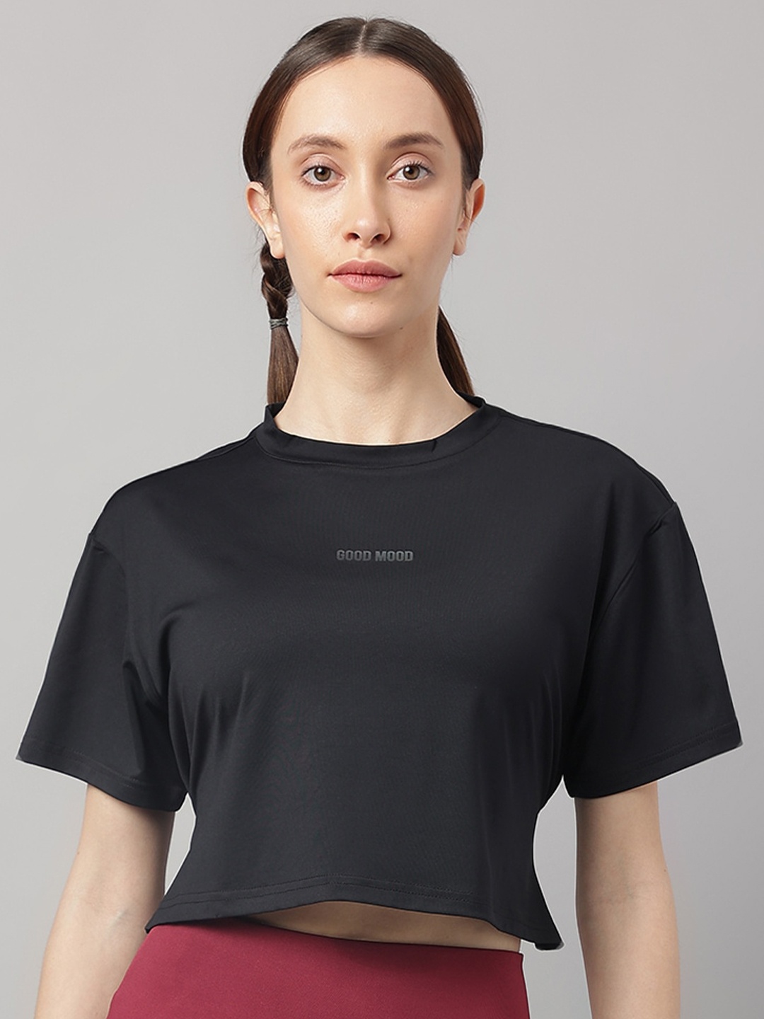 

MKH Typography Printed Dri-FIT Sports T-Shirt, Black