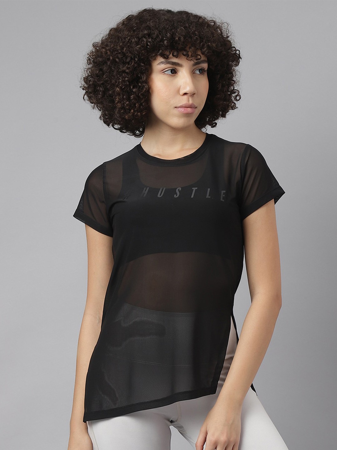 

MKH Typography Printed Dri-FIT Sports T-shirt, Black