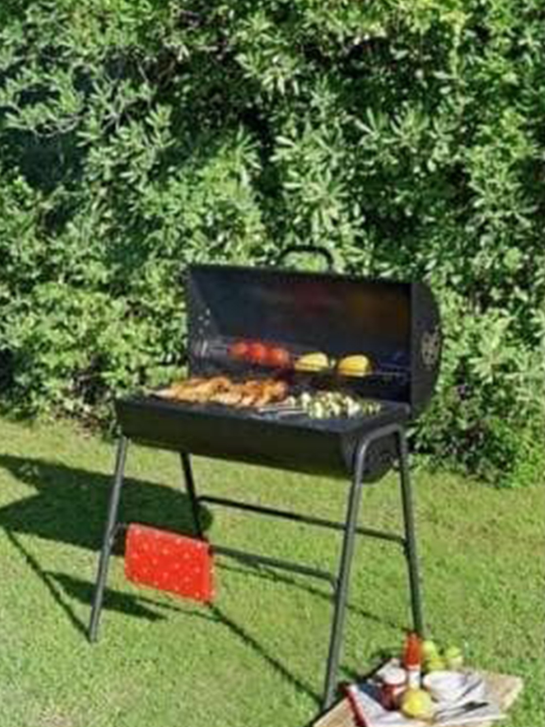 

Peng Essentials Black Charcoal Anti-Rust Drum Barbeque Grill
