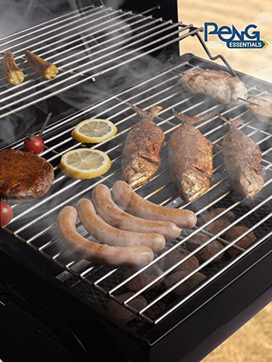 

Peng Essentials Black Charcoal Anti-Rust Drum Barbeque Grill