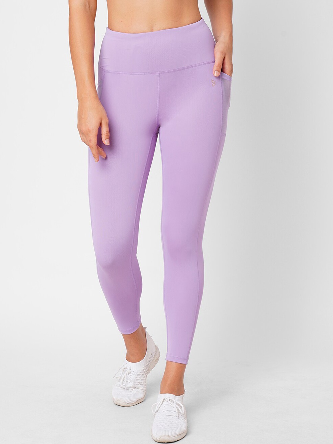 

BODD ACTIVE Knitted Elasticated Ankle Length Tights, Lavender
