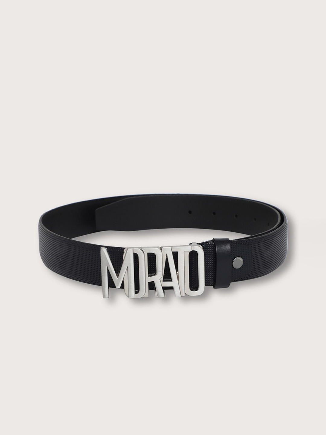 

Antony Morato Men Push Pin Leather Belt, Blue