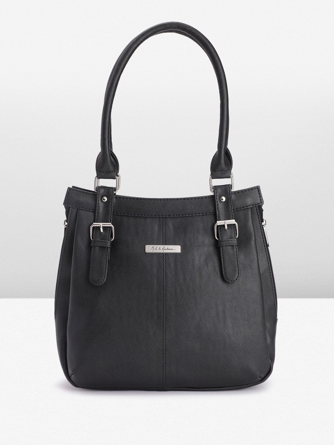 

Mast & Harbour Women Solid Shoulder Bag, Black
