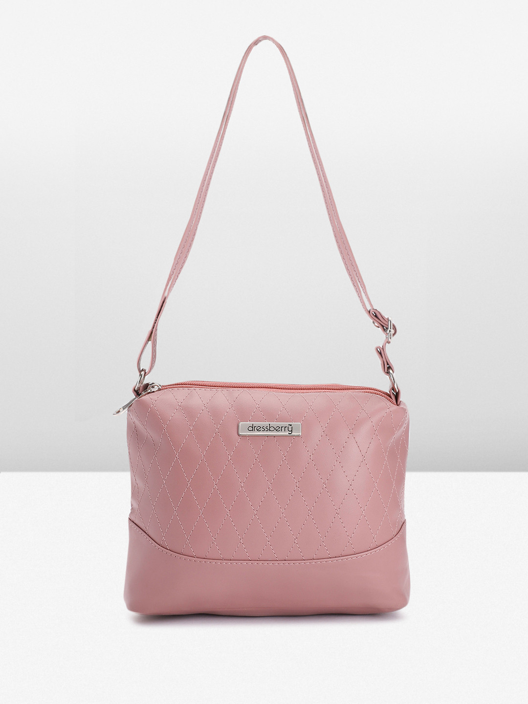 

DressBerry Women Quilted Shoulder Bag, Pink