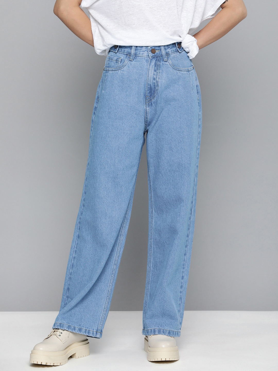 

Harvard Women Regular Fit High-Rise Jeans, Blue