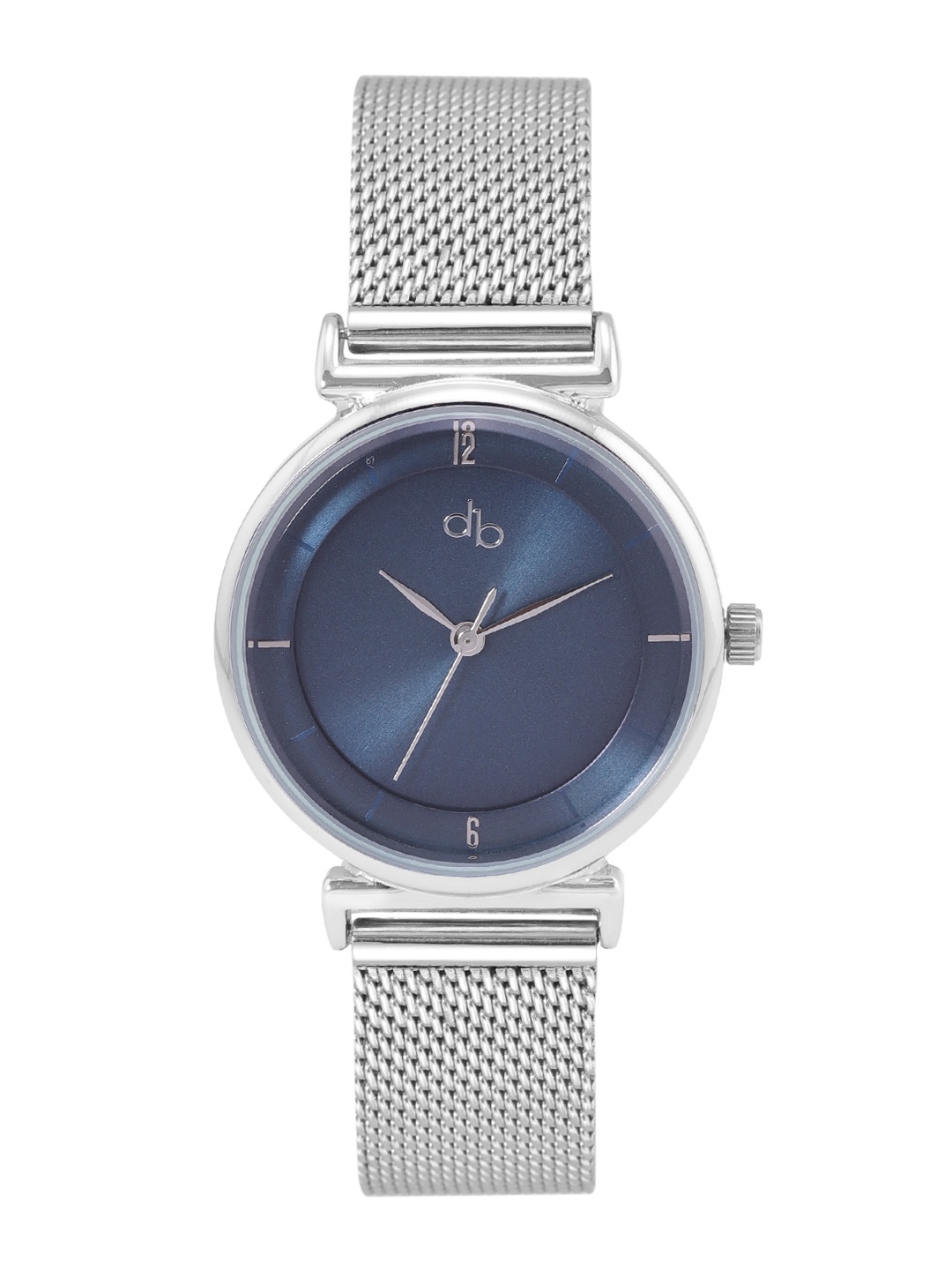 

DressBerry Women Brass Dial & Stainless Steel Textured Straps Analogue Watch, Blue