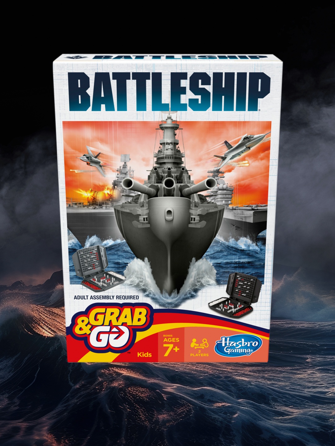 

Hasbro Gaming Battleship Grab and Go Game for Ages 7 and Up, Multi