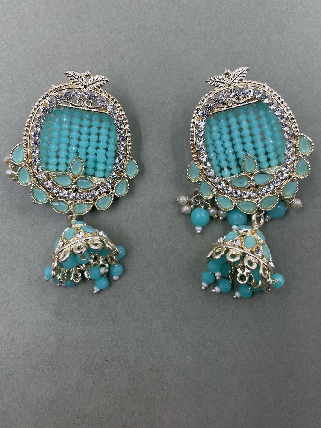 

Rhymee Gold-Plated Floral Jhumkas Earrings