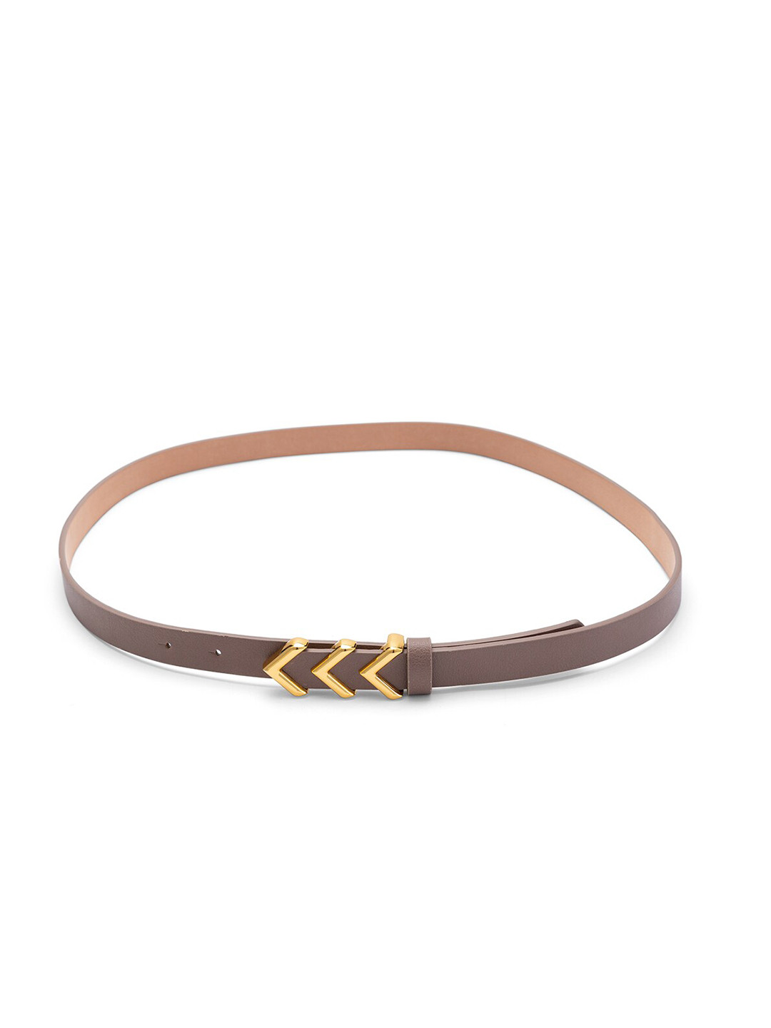 

Globus Women PU Push Pin Belt, Taupe