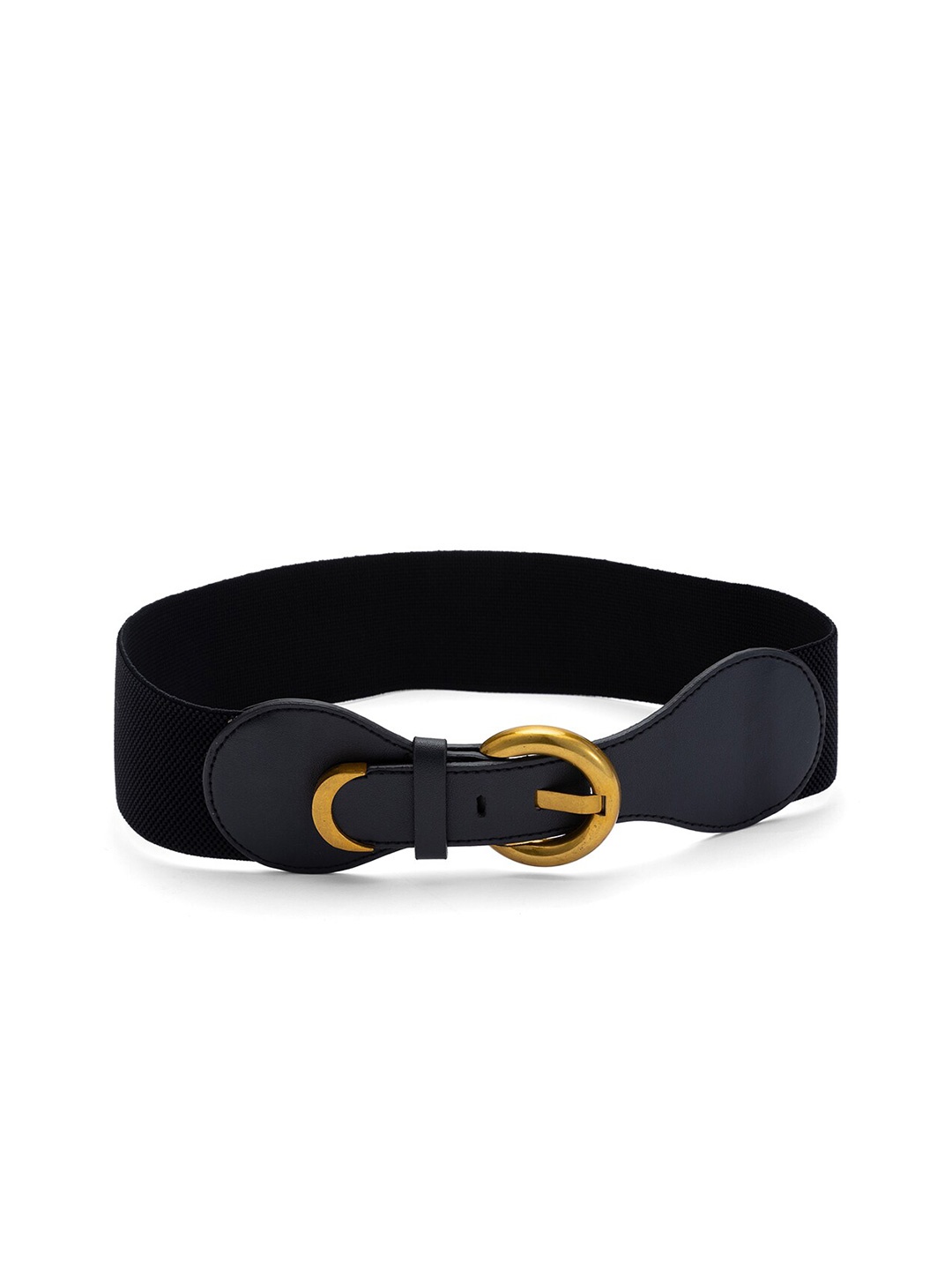 

Globus Women Synthetic Leather Tang Wide Belt, Black