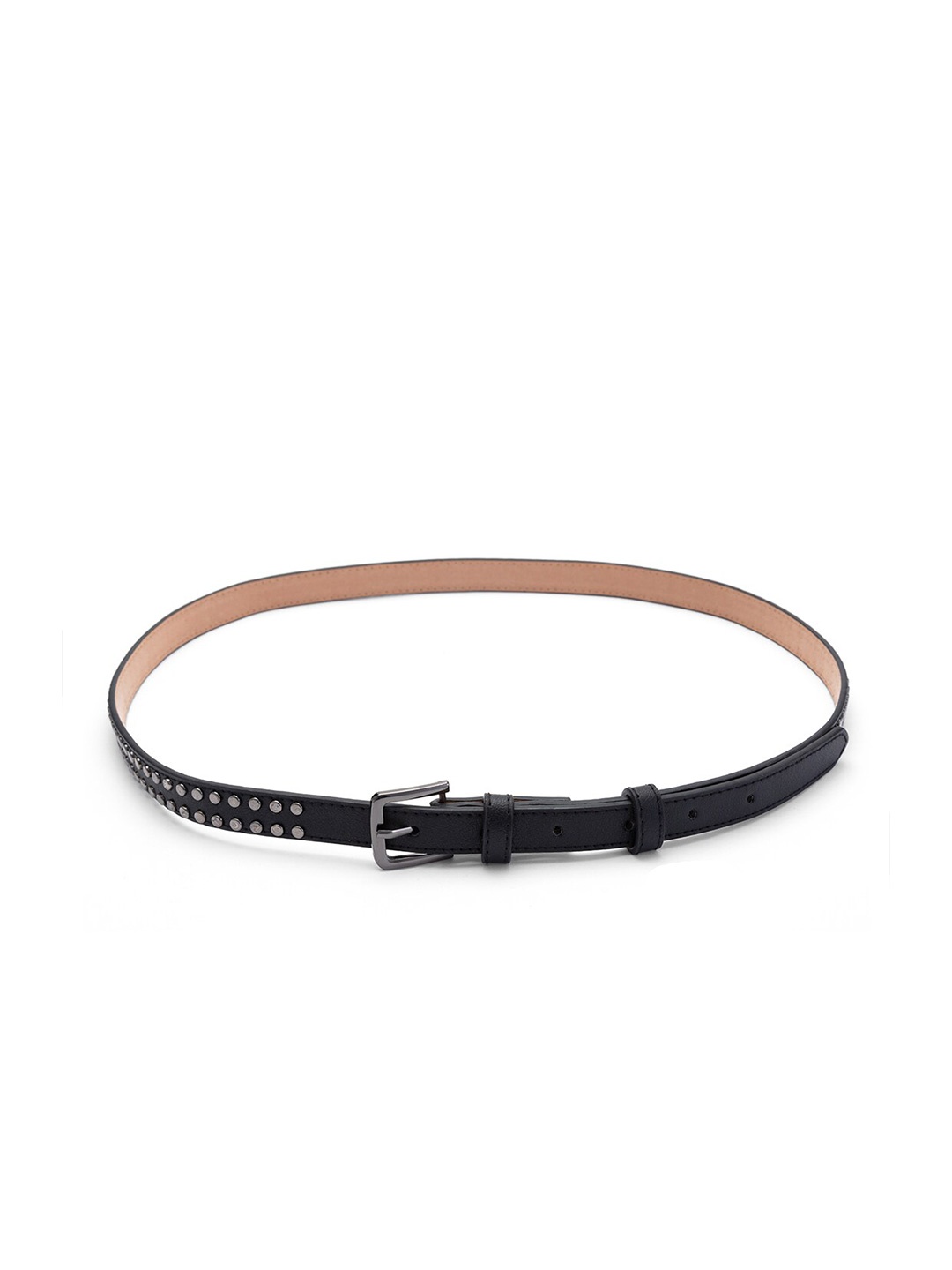 

Globus Women Embellished Slim Belt, Black