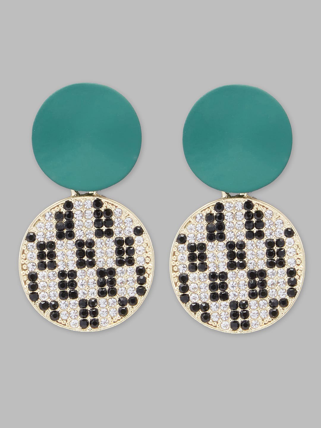 

Globus Gold-Plated Geometric Studs Earrings