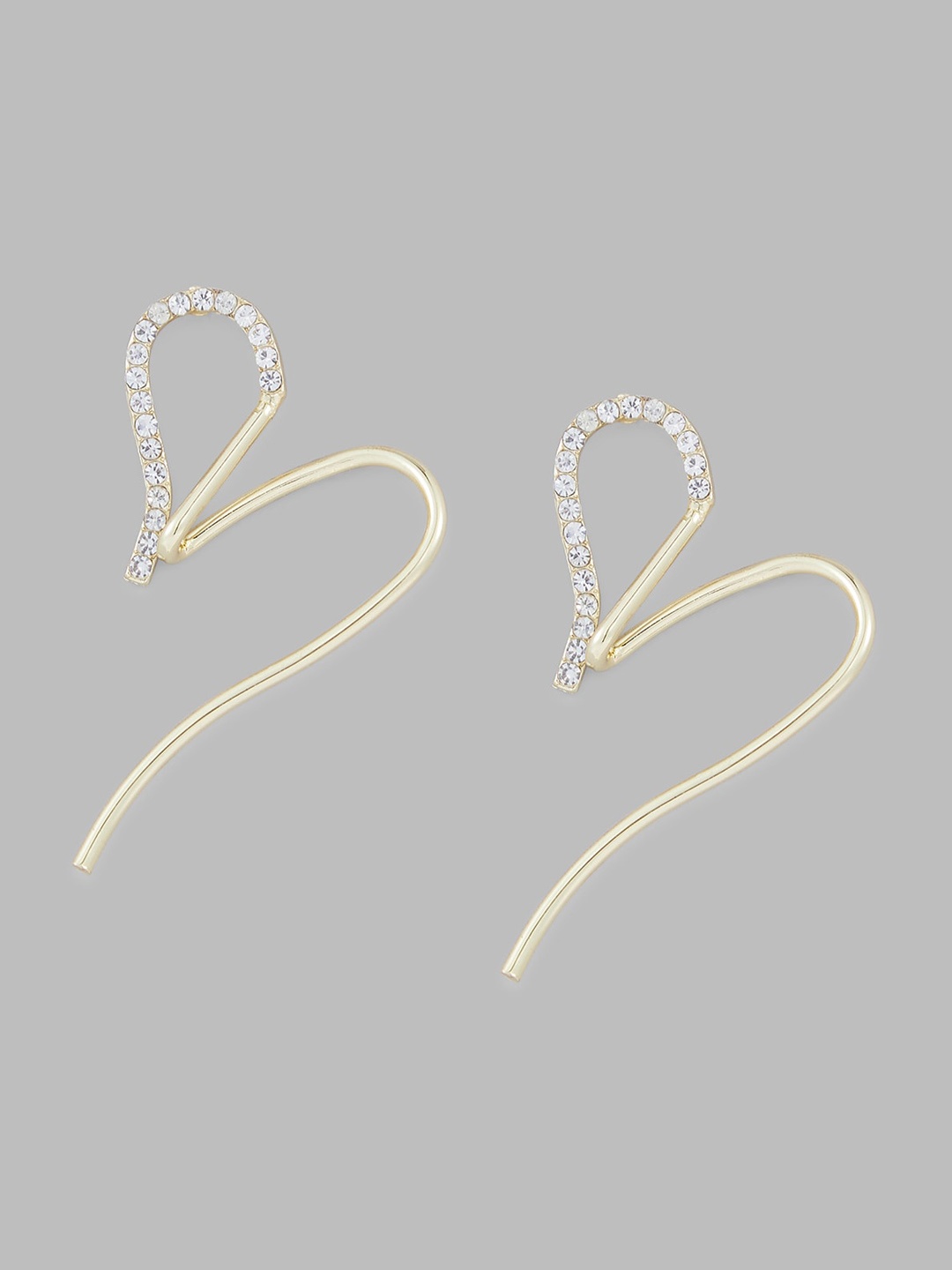 

Globus Gold-Plated Quirky Stone Drop Earrings