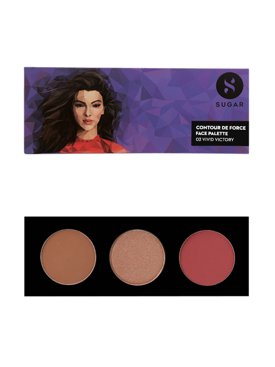 

SUGAR Contour De Force Face Pallete 02 Vivid Victory, Multi