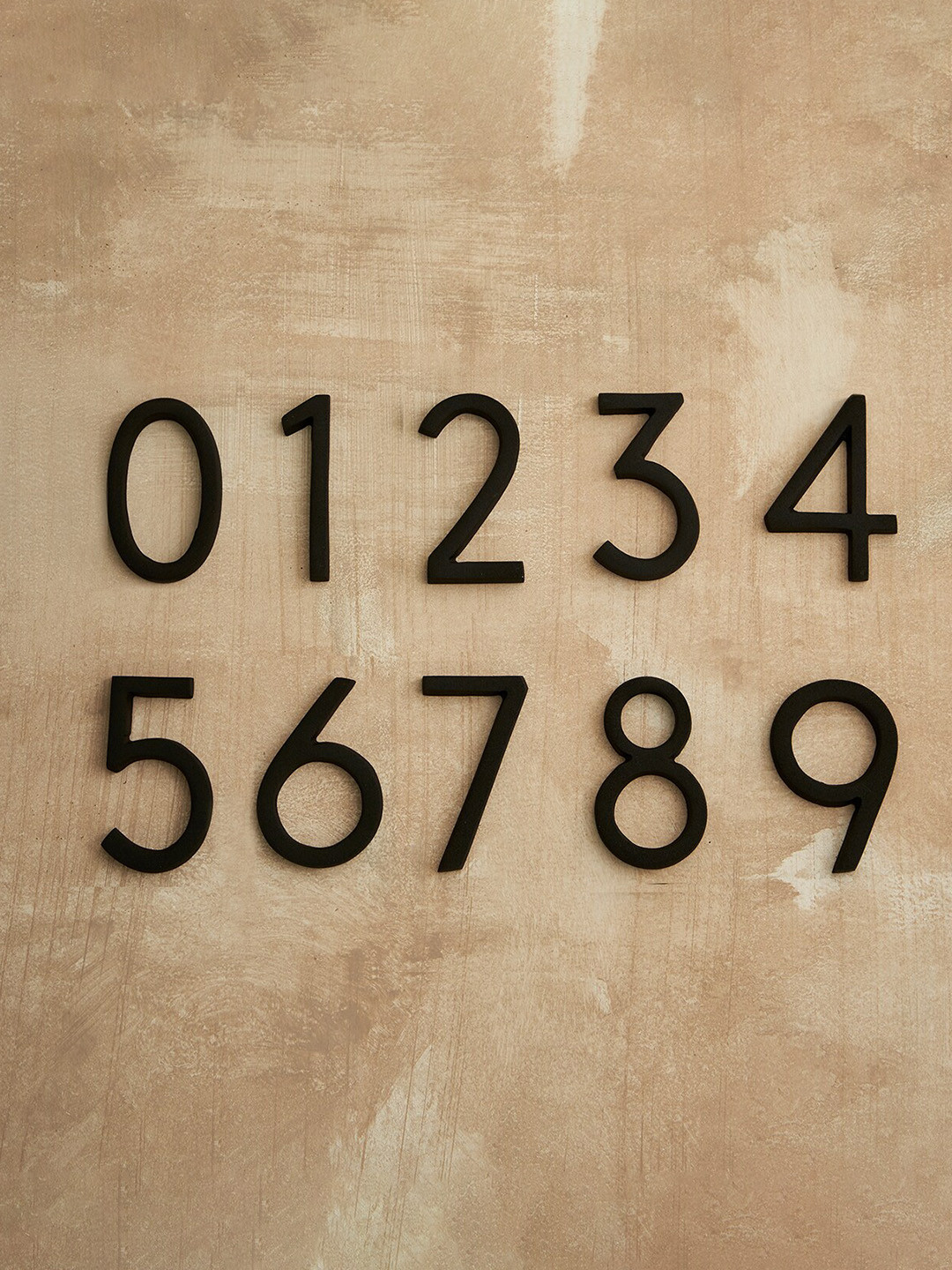 

DecorTwist Aurele Black Modern Number 6 Wall Plate