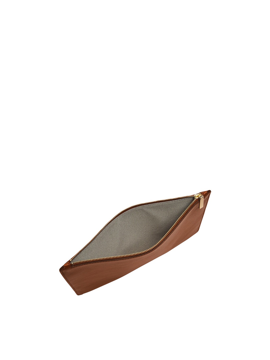 

Fossil Women Leather Zip Around Wallet, Brown