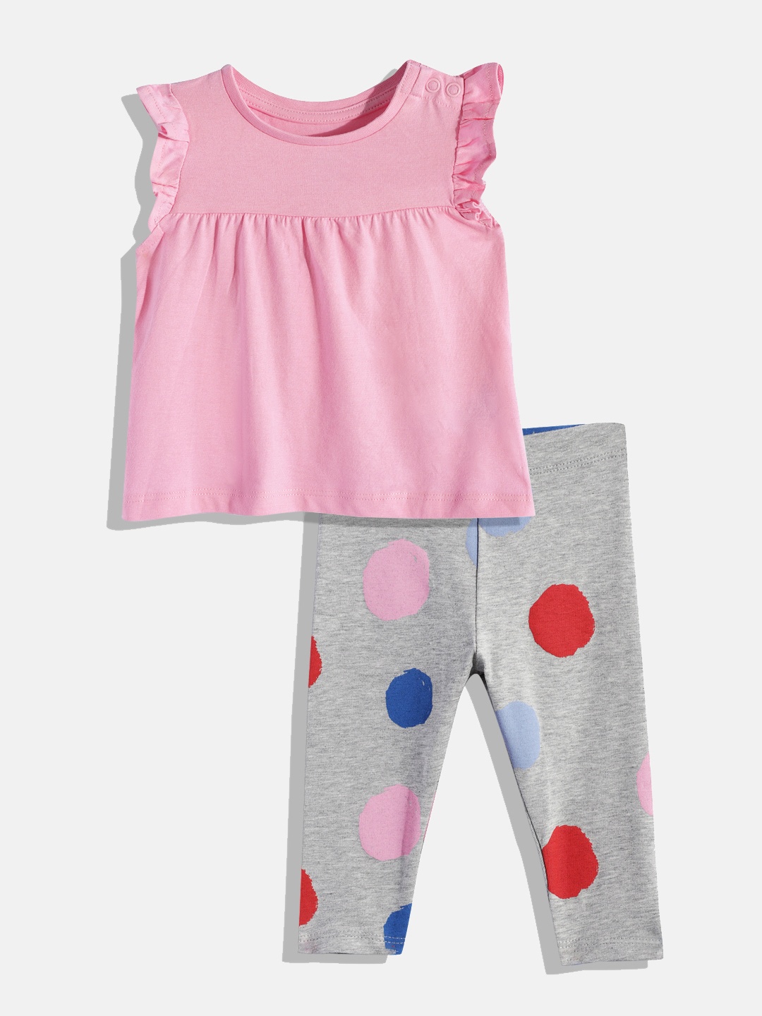 

mothercare Girls Top with Leggings, Pink