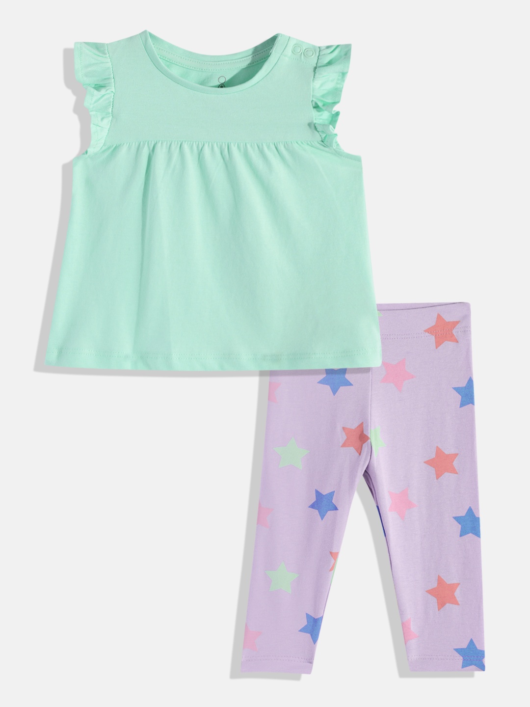 

mothercare Girls Top with Leggings, Green