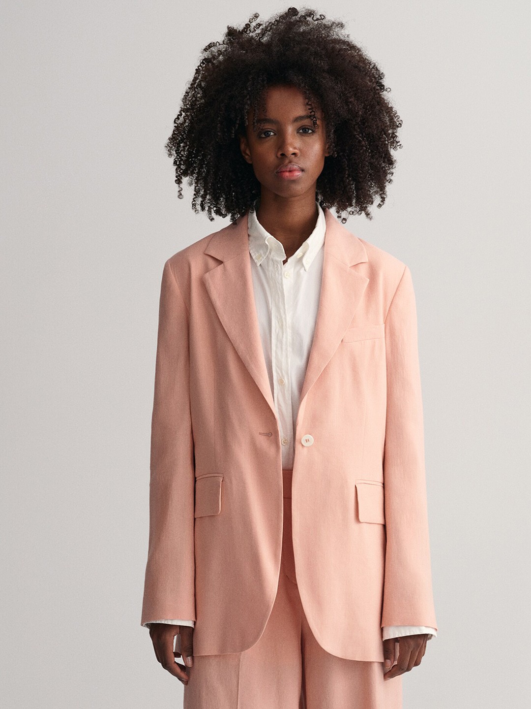 

GANT Single-Breasted Blazer, Pink