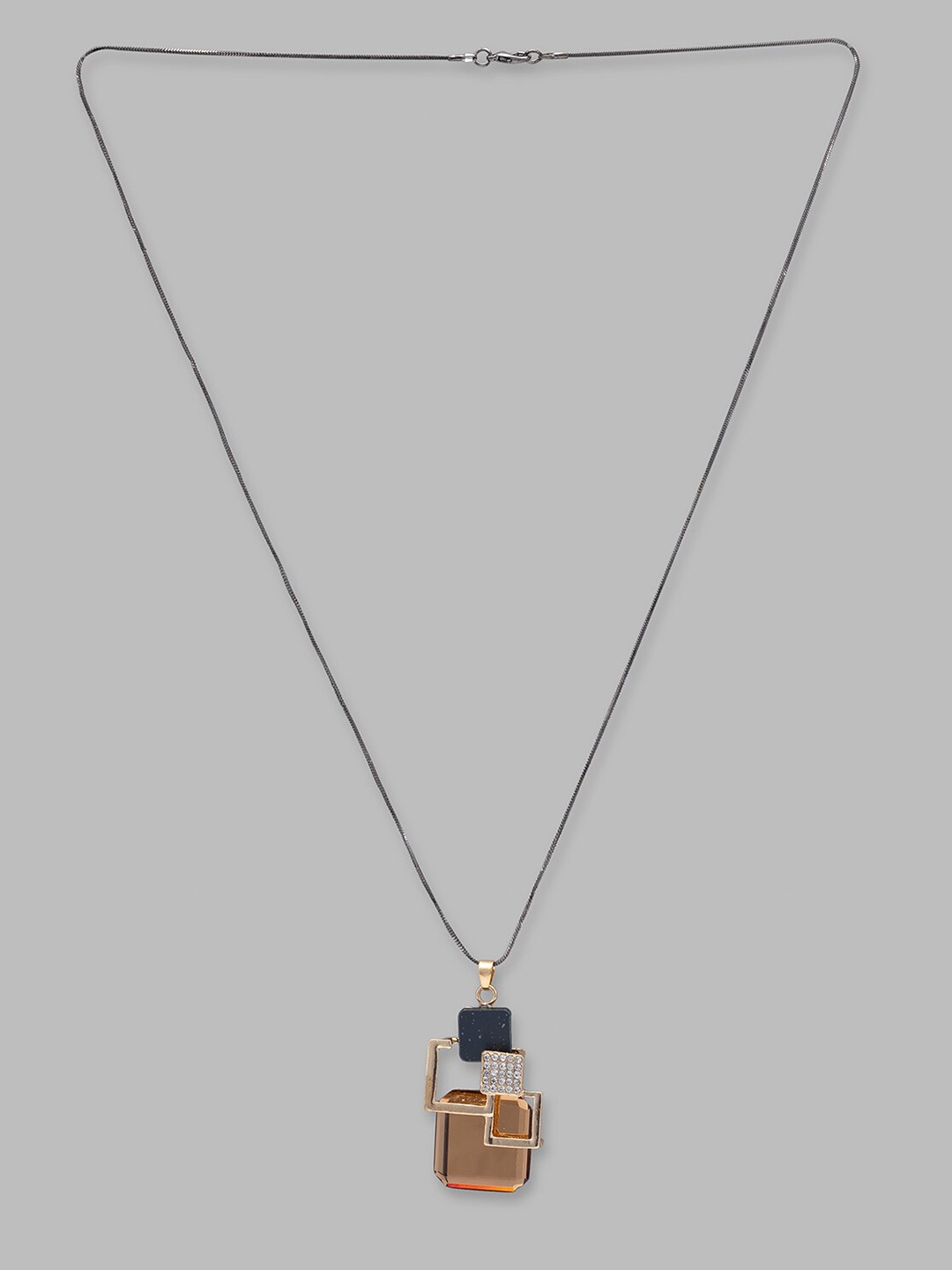 

Globus Gold-Plated Gold-Toned & Black Necklace