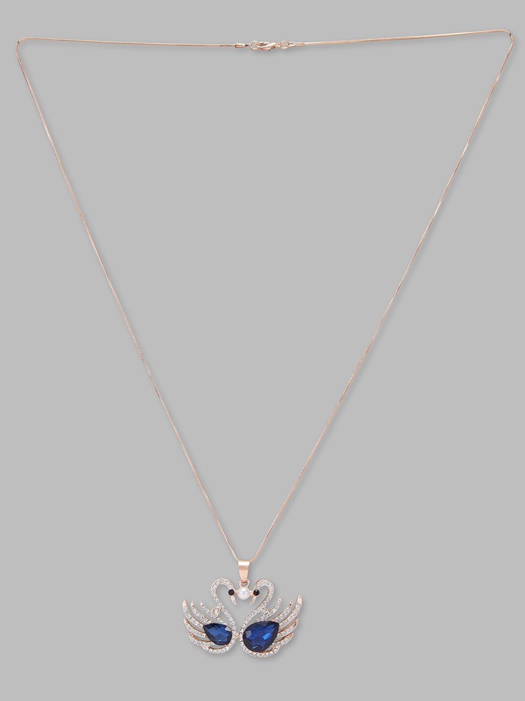 

Globus Blue Rose Gold-Plated Necklace