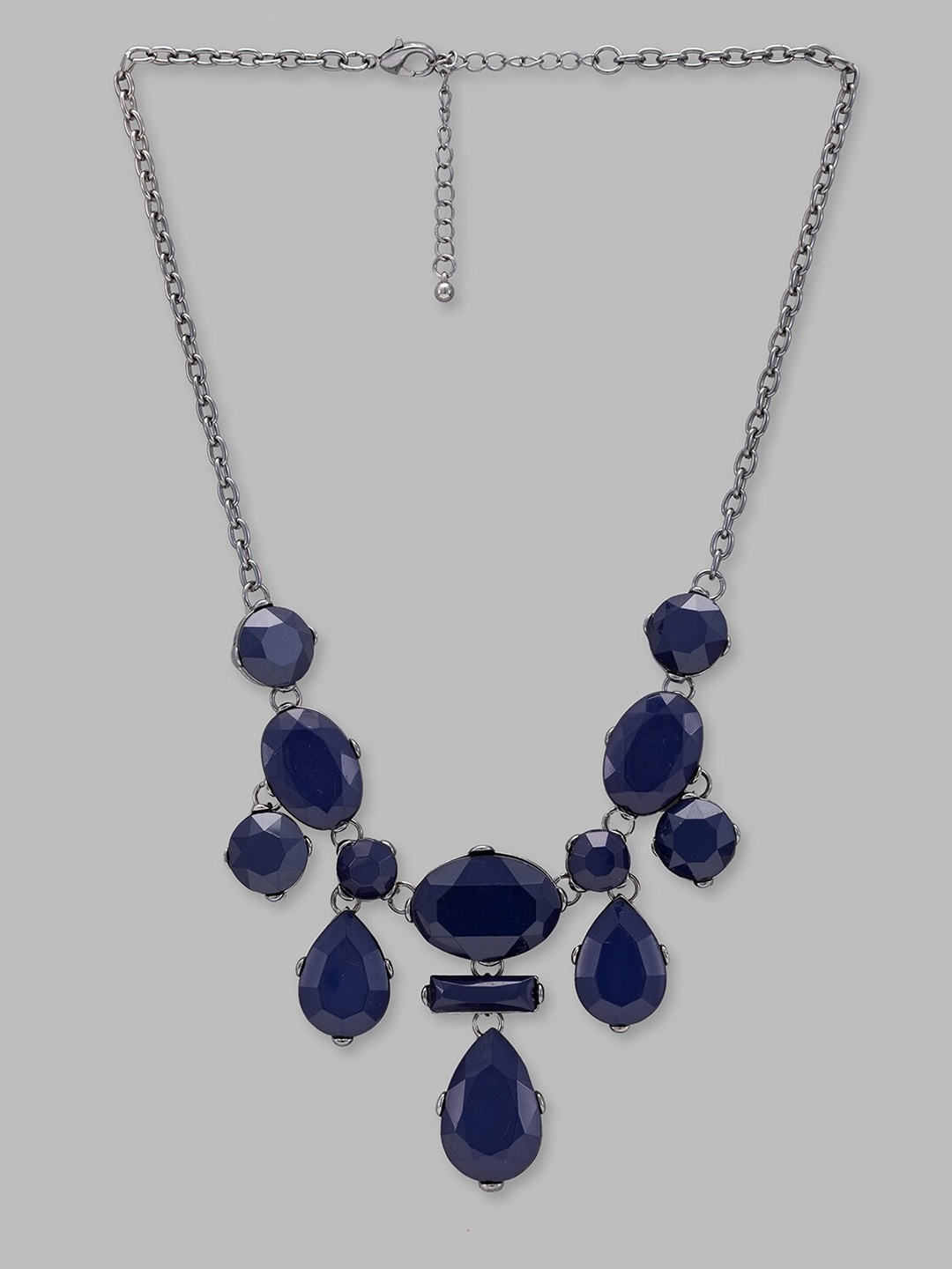 

Globus Navy Blue Silver-Plated Necklace