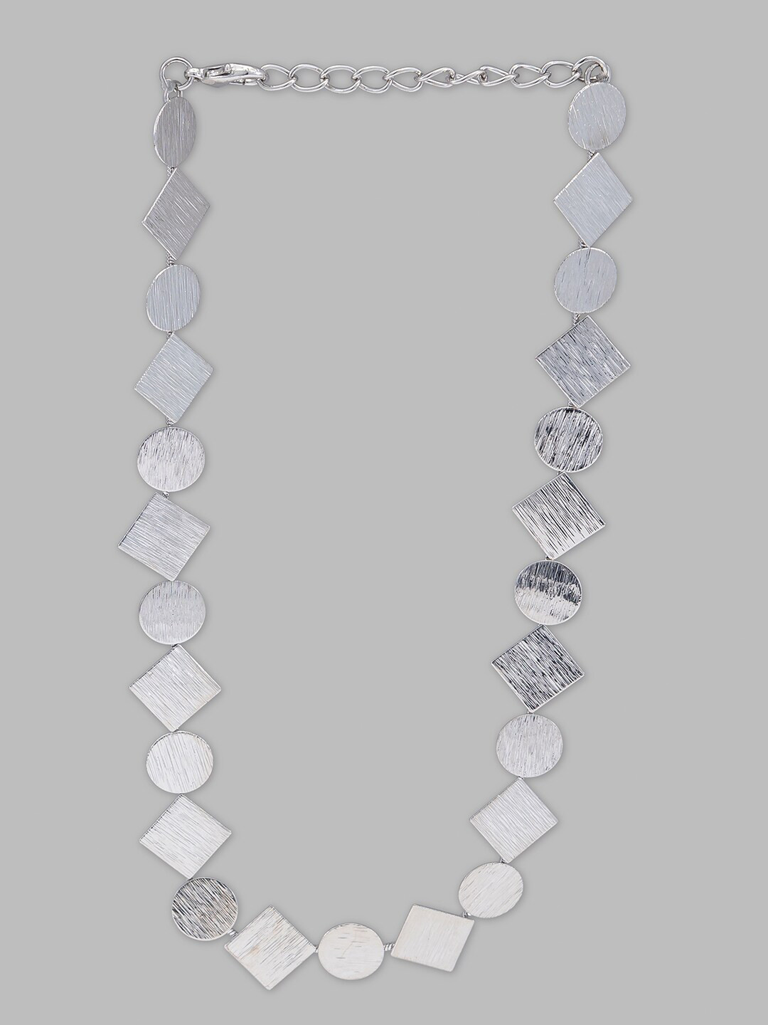 

Globus Silver-Toned Silver-Plated Choker Necklace