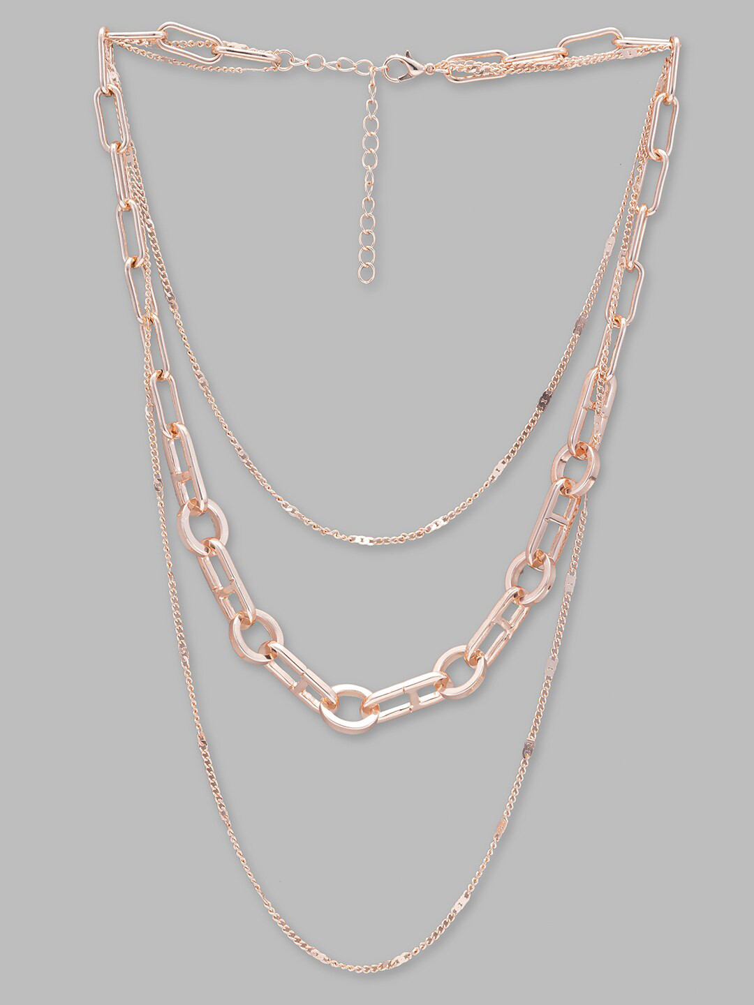 

Globus Rose Gold-Toned Rose Gold-Plated Layered Necklace
