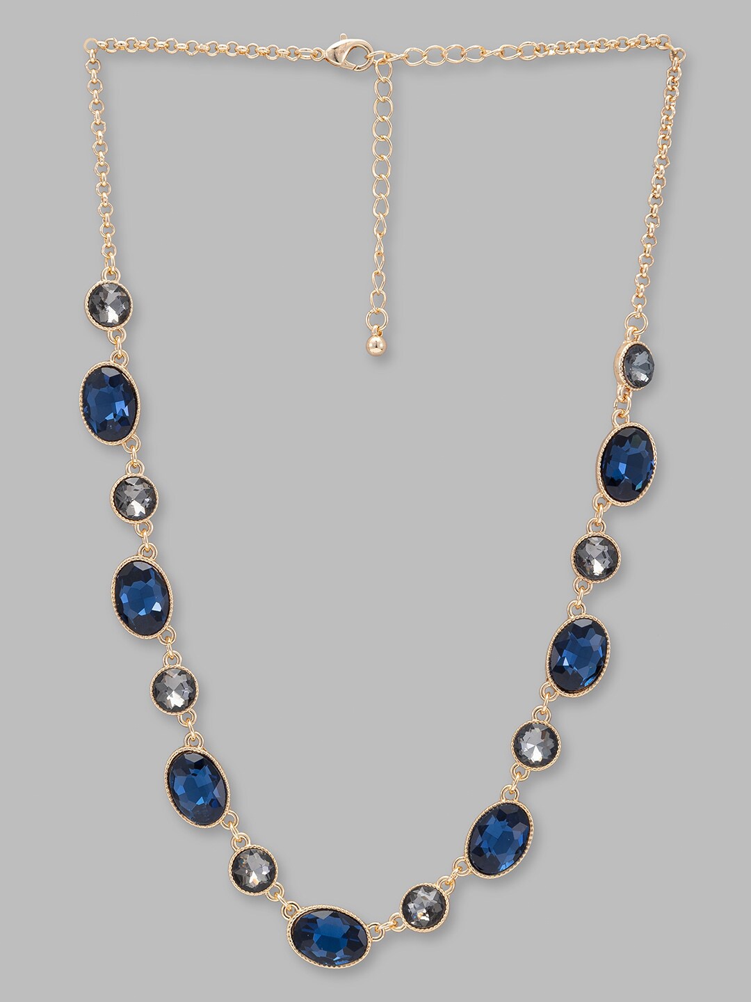 

Globus Blue Gold-Plated Minimal Necklace