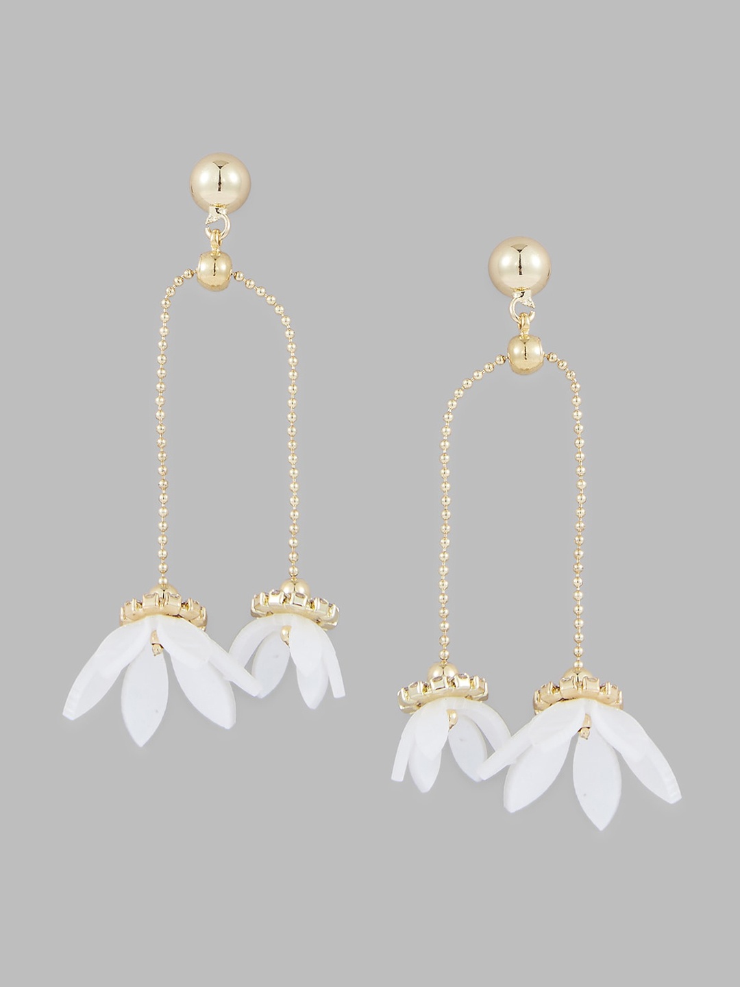 

Globus Gold-Plated Floral Drop Earrings