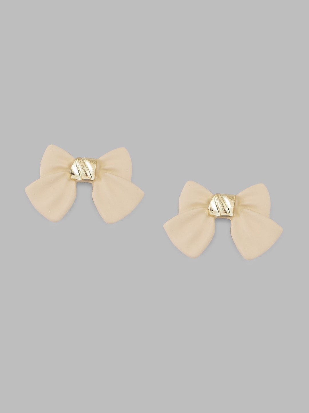 

Globus Brown And Gold-Toned Gold-Plated Studs Earrings