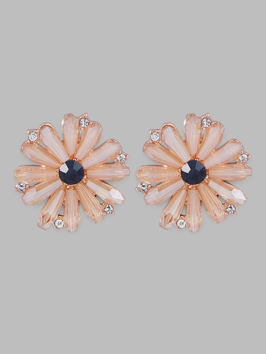 

Globus Gold-Plated Floral Studs Earrings