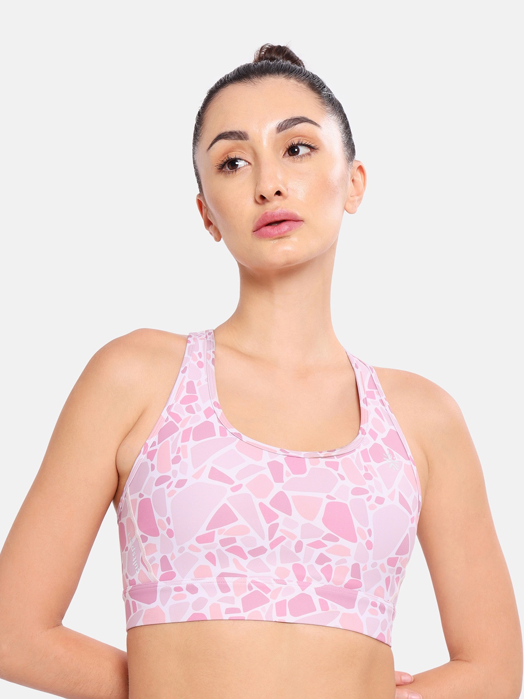 

CULT Medium Impact Cross Back Sports Bra, Pink