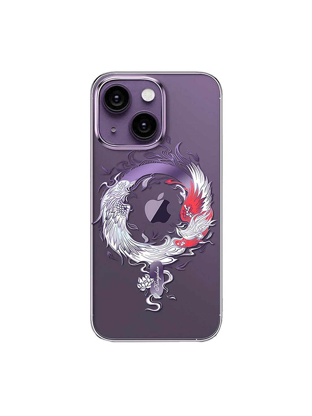

TREEMODA iPhone 13 Clear Phone Back Case, Purple