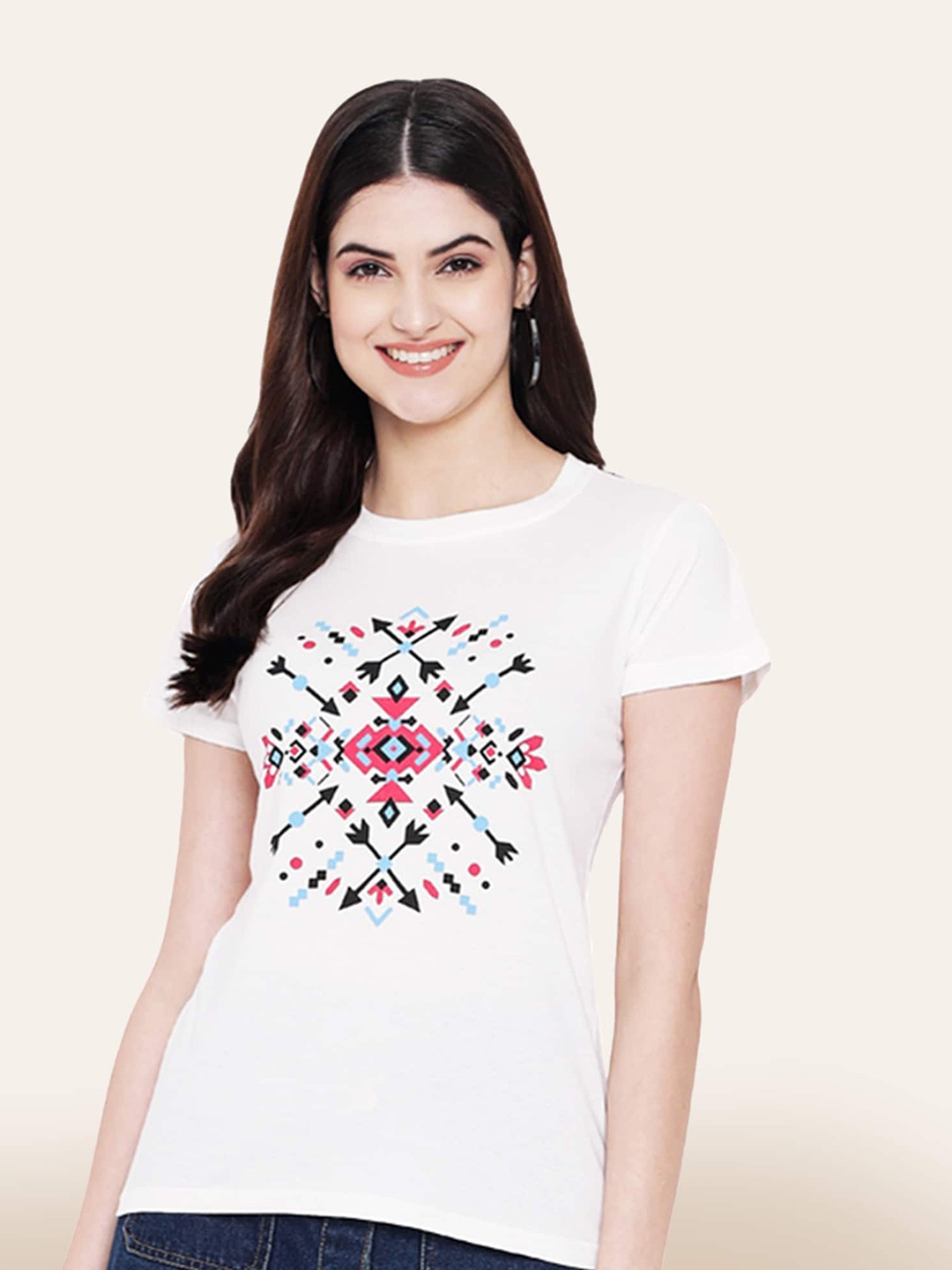 

BAESD Graphic Printed Cotton T-shirt, White