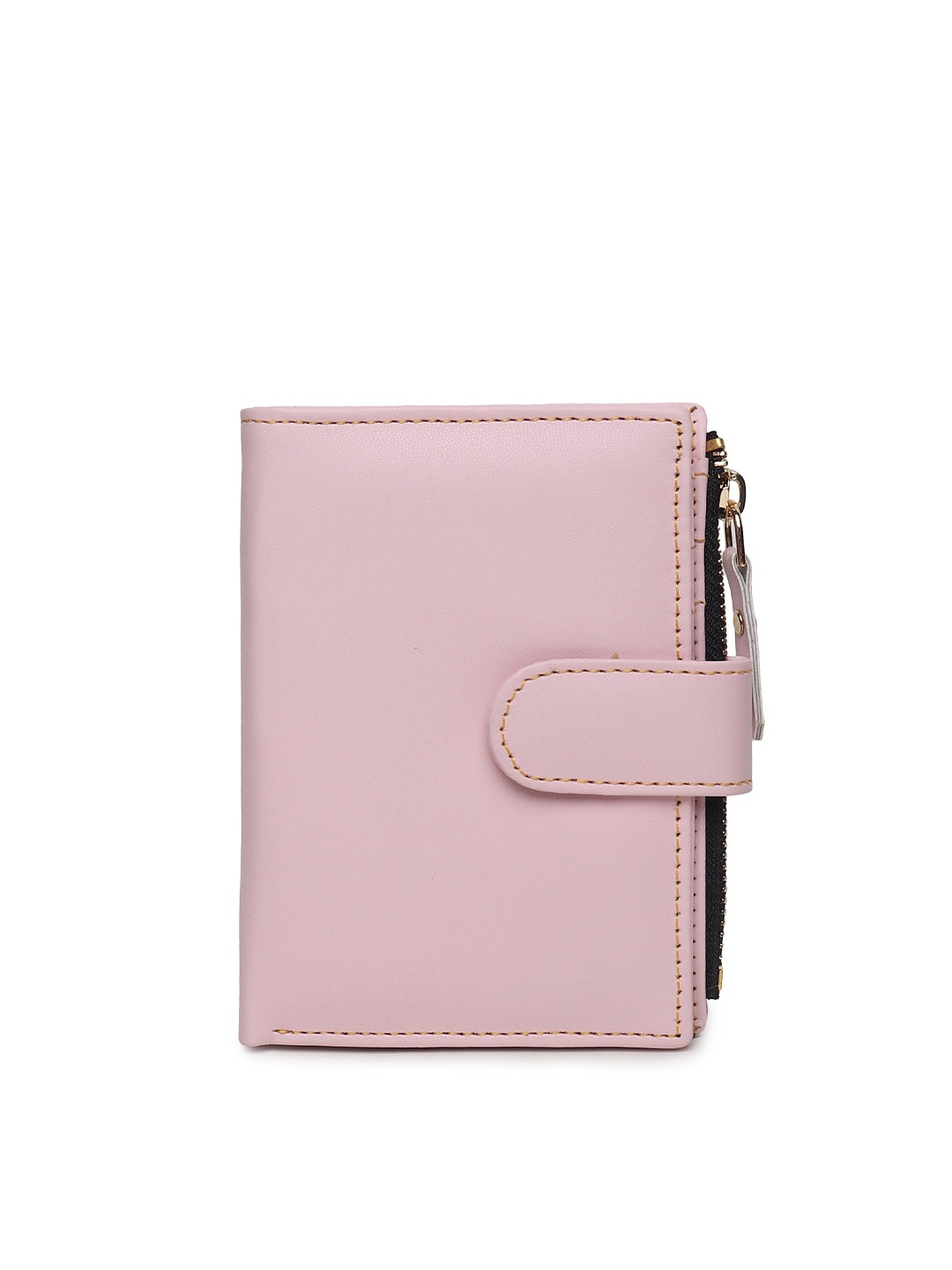 

SAMTROH Women Zip Detail Two Fold Wallet, Pink