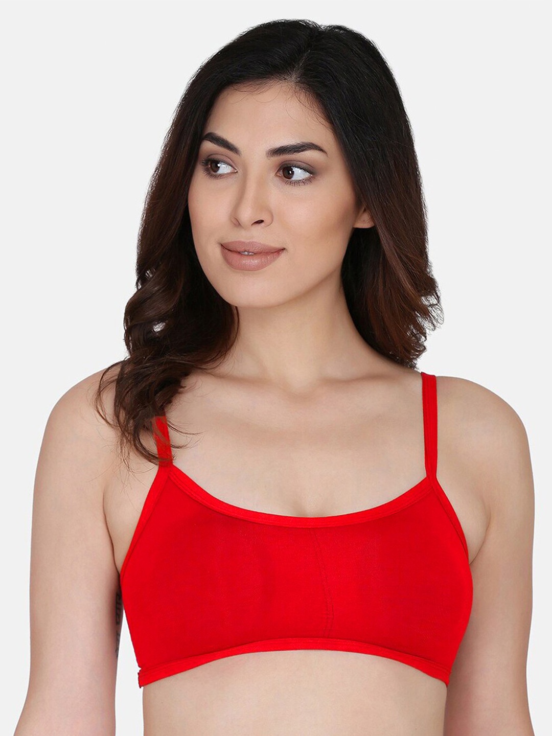 

TORONFRAS Lightly Padded Rapid-Dry Medium Coverage Everyday Bra, Red