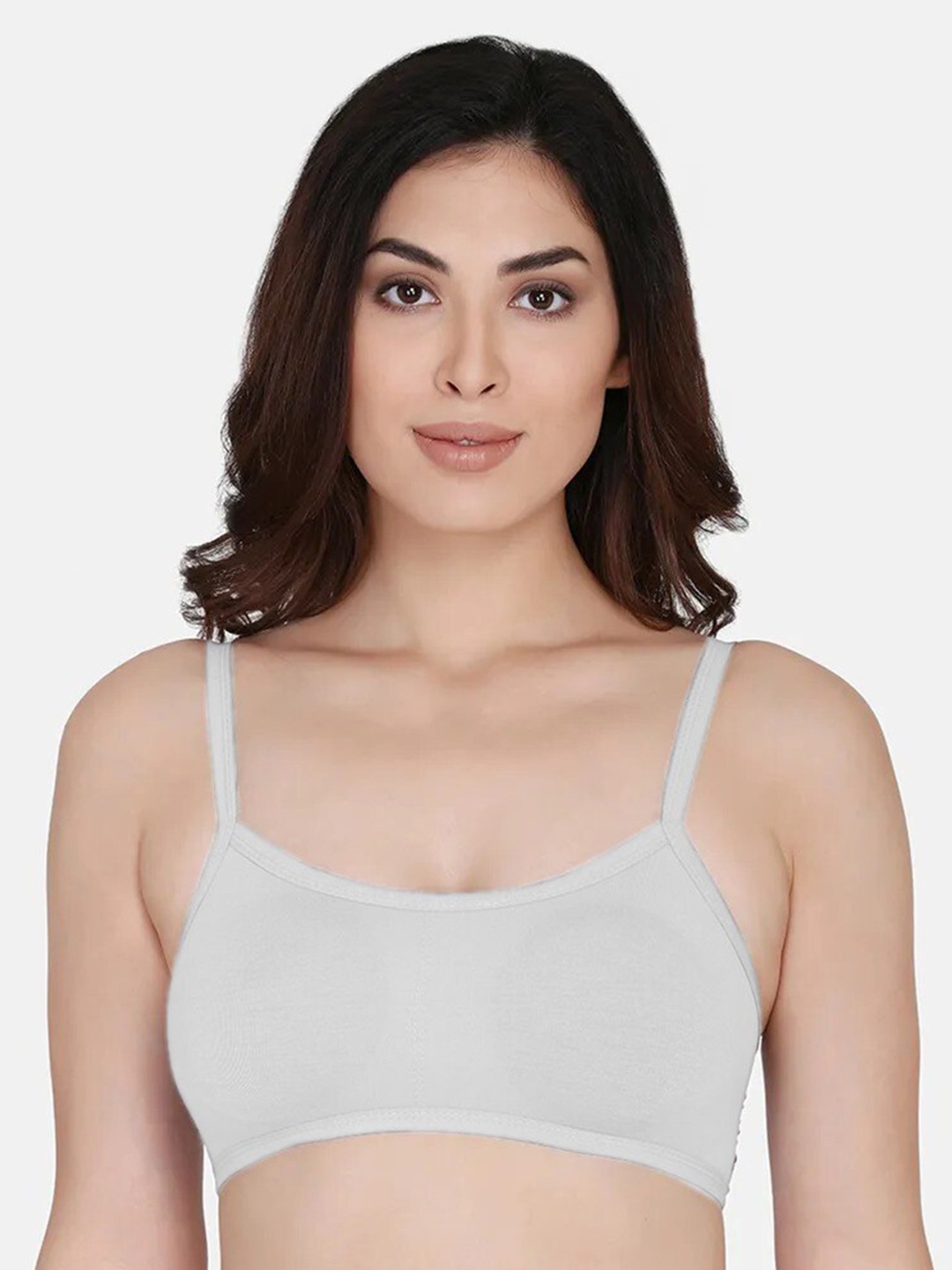 

TORONFRAS Non-Wired Lightly Padded Full Coverage Everyday Cotton Bra, White