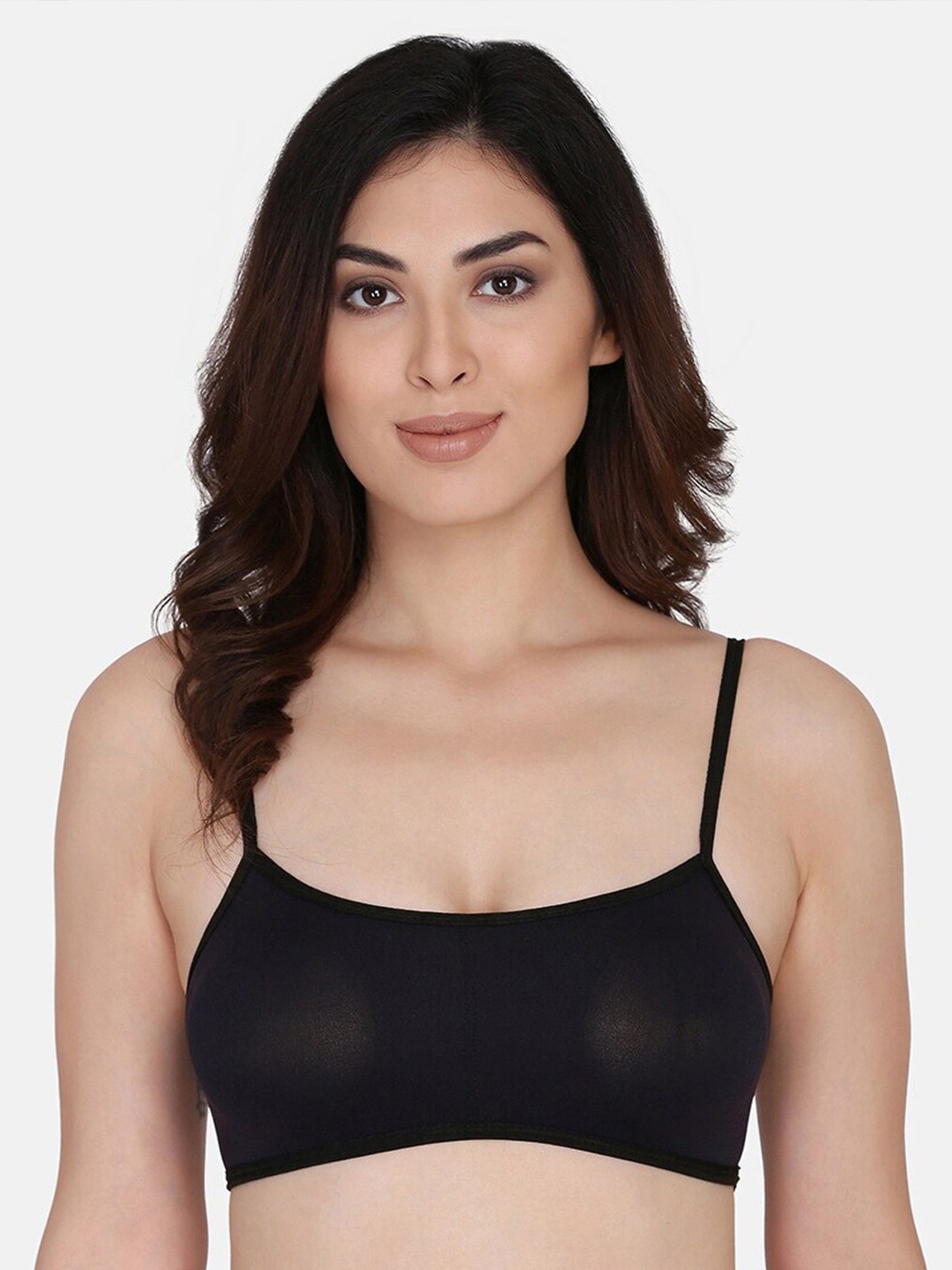 

TORONFRAS Seamless Lightly Padded Rapid-Dry All Day Comfort Cotton Styled Back Bra, Black