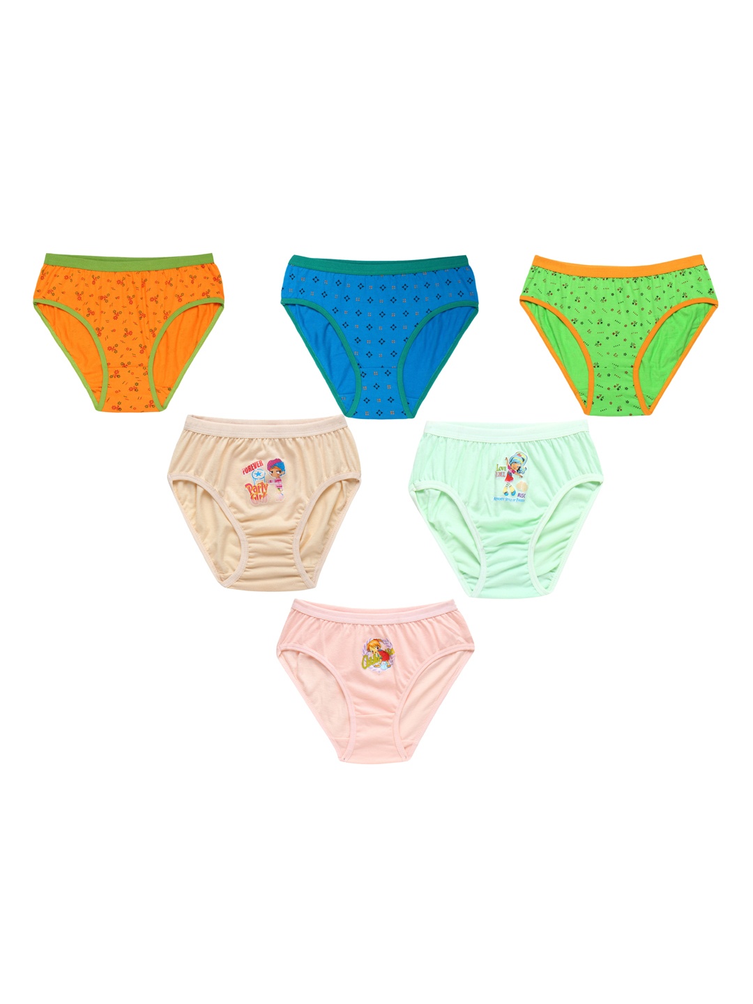 

CAREPLUS Pack of 6 Printed Hipster Briefs, Assorted