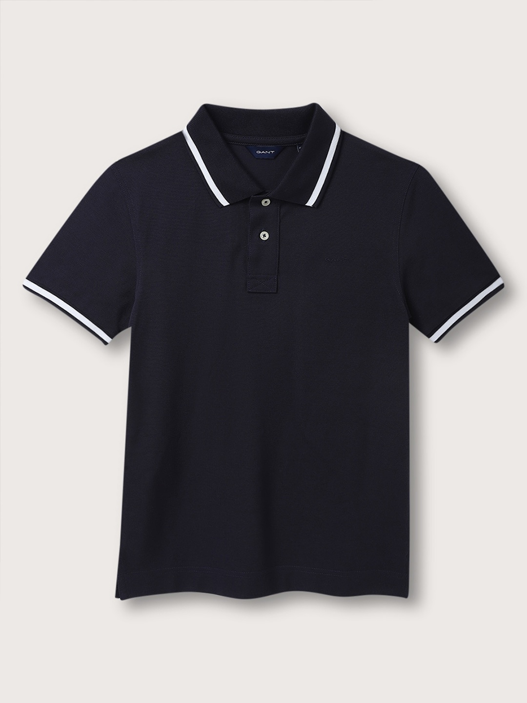 

GANT Boys Relaxed Fit Pure Cotton Polo T-shirt, Navy blue