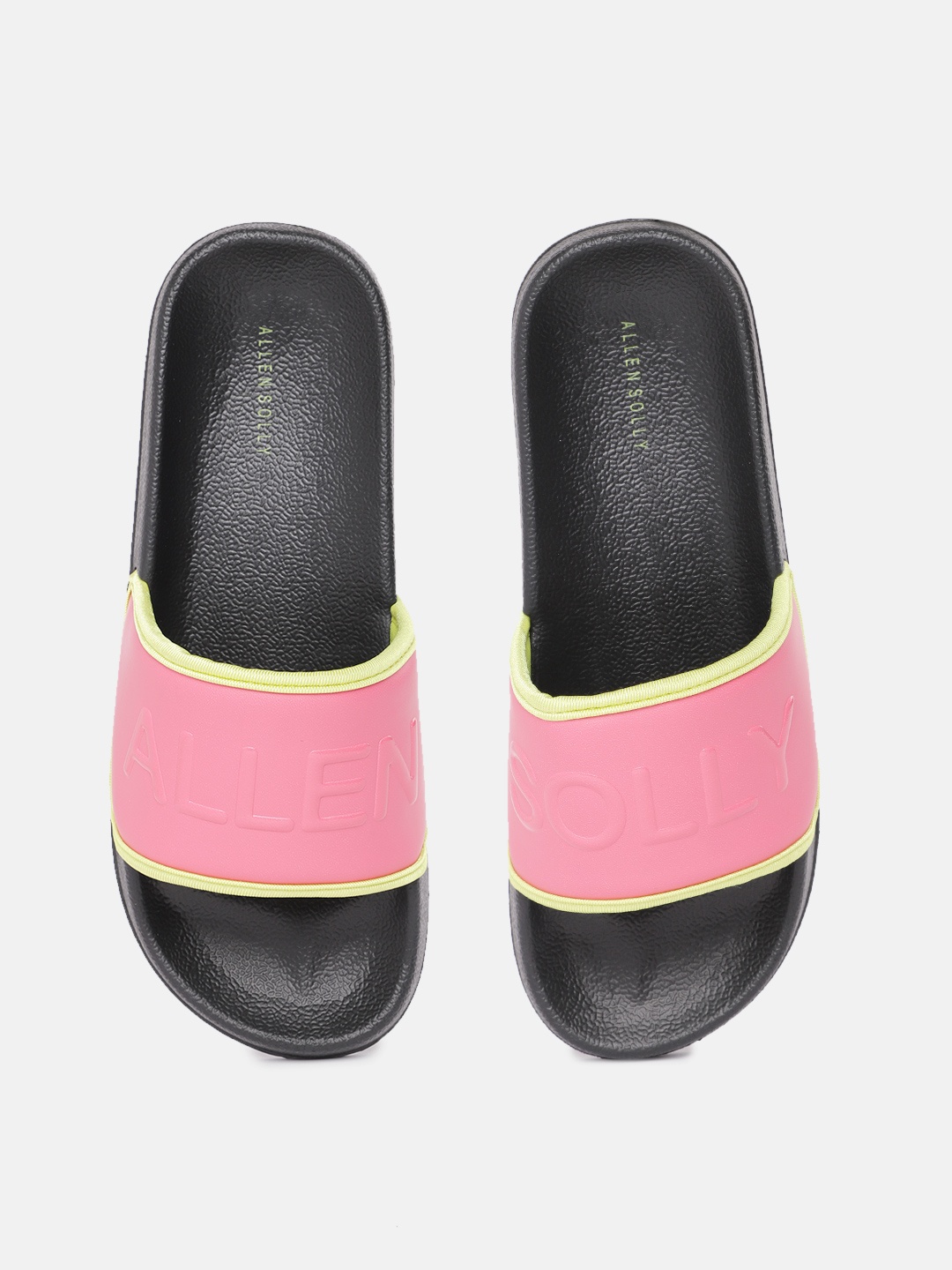 

Allen Solly Women Brand Logo Embossed Sliders, Pink
