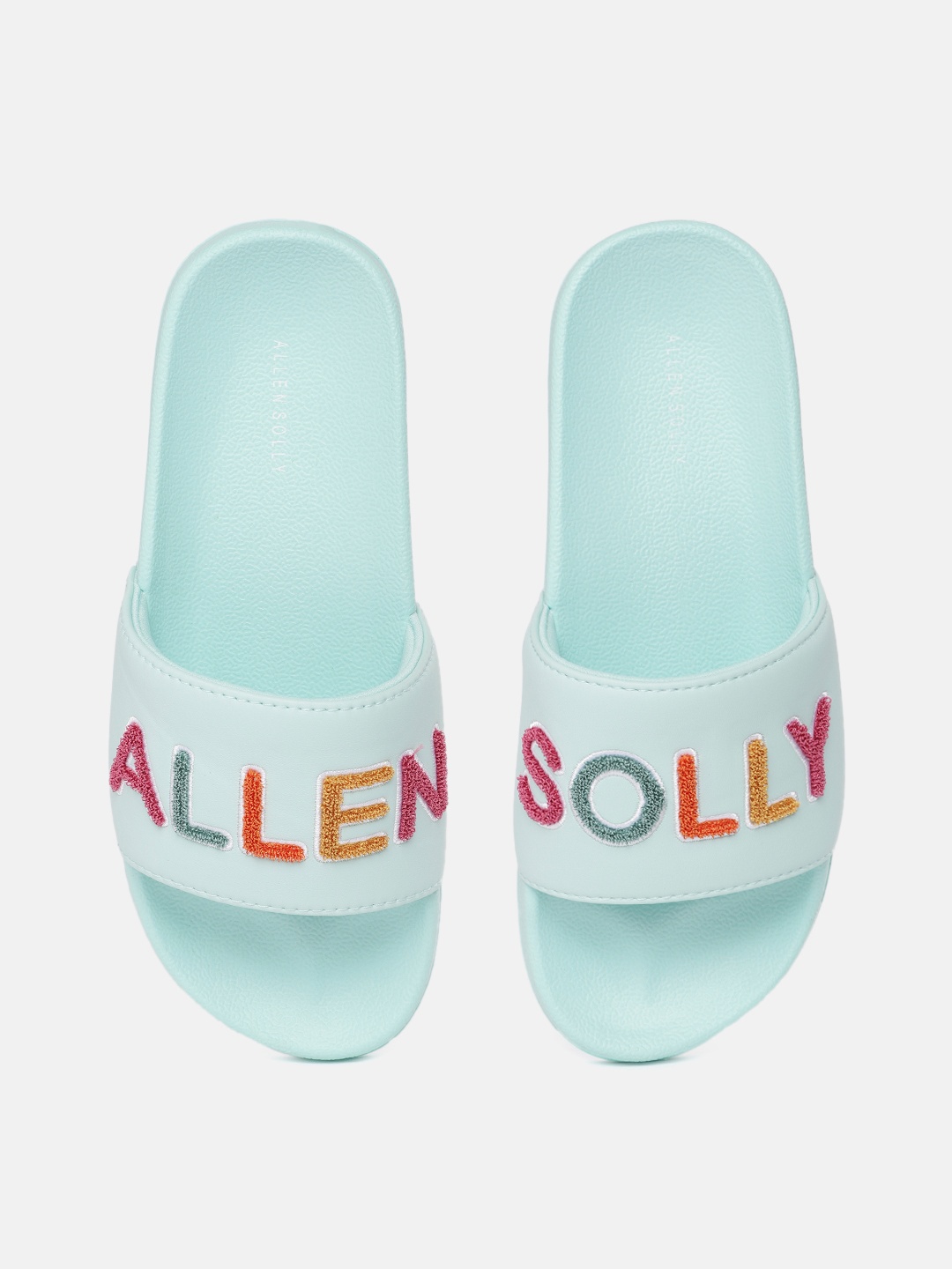 

Allen Solly Women Brand Logo Woven Design Sliders, Green