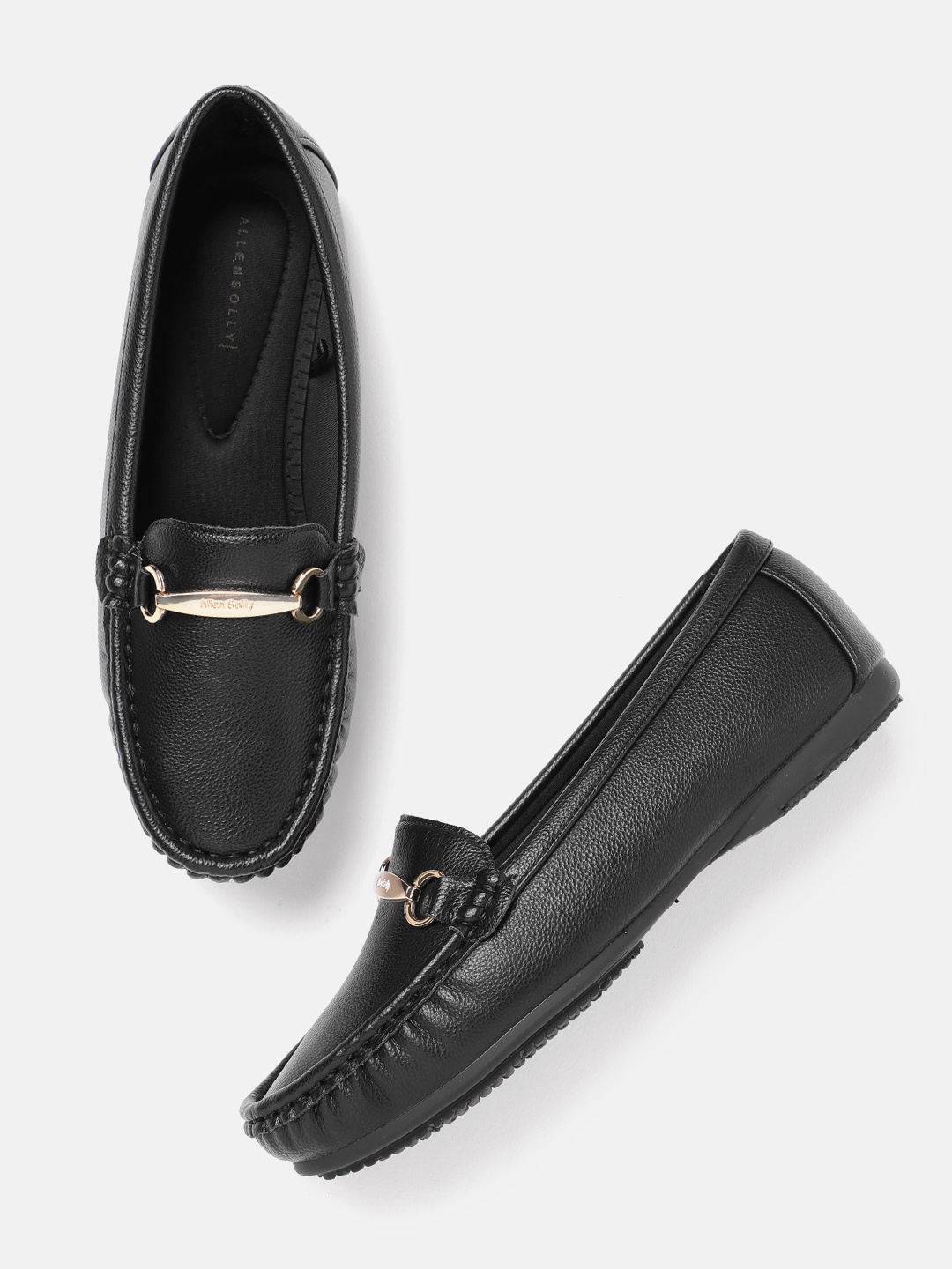 

Allen Solly Women Horsebit Loafers, Black