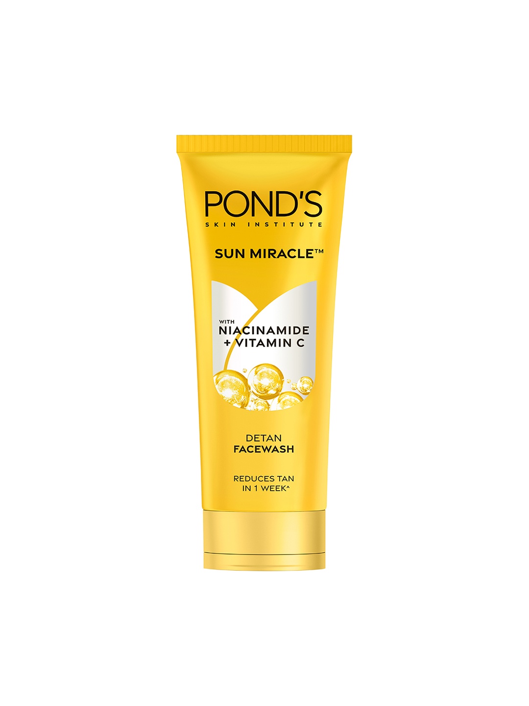 

Ponds DeTan Facewash With Niacinamide & Vitamin C, Reduces Tan in 7 Days-100g, Yellow