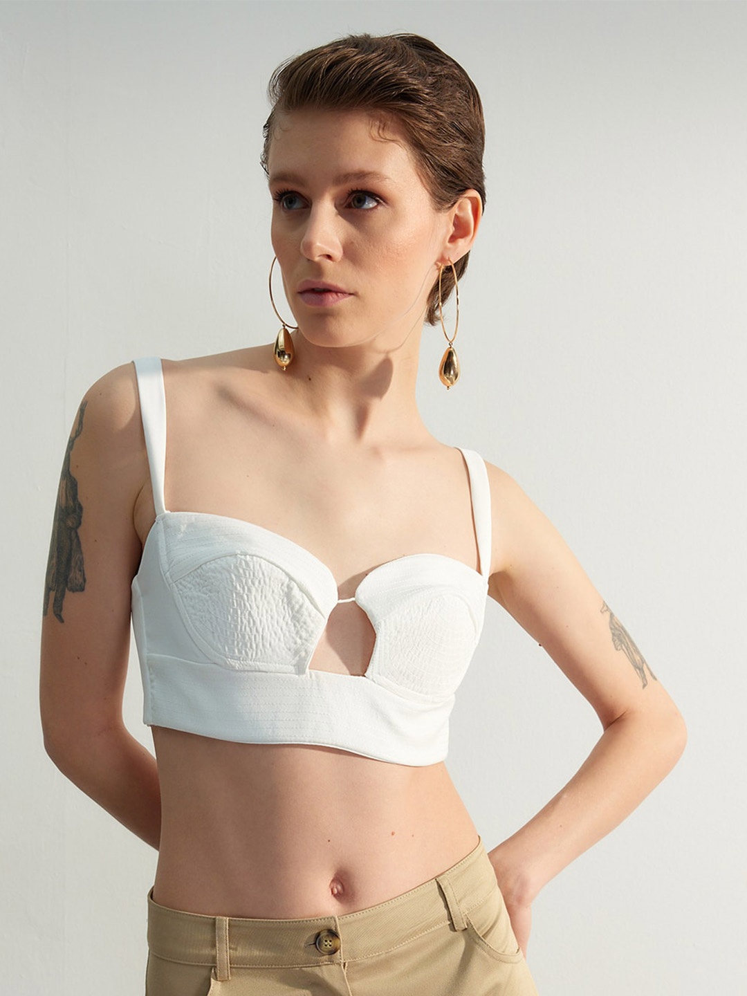 

Trendyol Bralette Crop Top, White