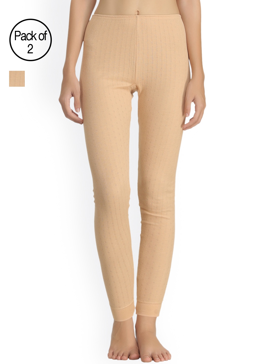 

Kanvin Pack of 2 Beige Thermal Bottom NEW2170OW2170SK