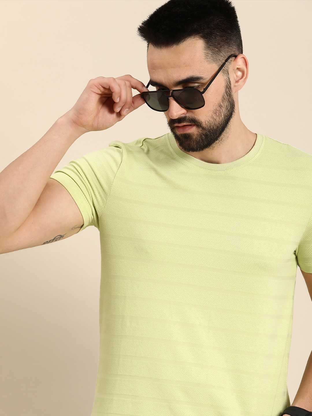 

United Colors of Benetton Striped T-shirt, Green