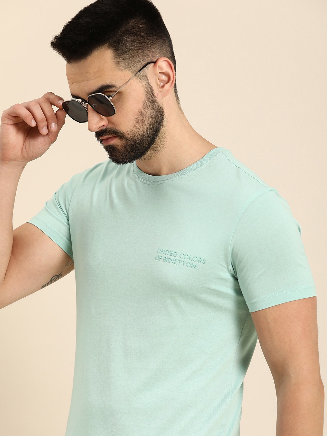 

United Colors of Benetton Pure Cotton T-shirt, Green